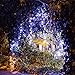 Solar LED String Lights, 100 Led Cold White Flower, 39.1ft, 9+ Hours Illumination, Waterproof, Outdoor Solar Fairy Lights, Christmas Lights, Ambiance Lights, Party Wedding Decorations - Cold White