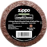 New Zippo Campfire Starter For Quick Lighting Western Red Cedar Aroma Natural Recycled Materials