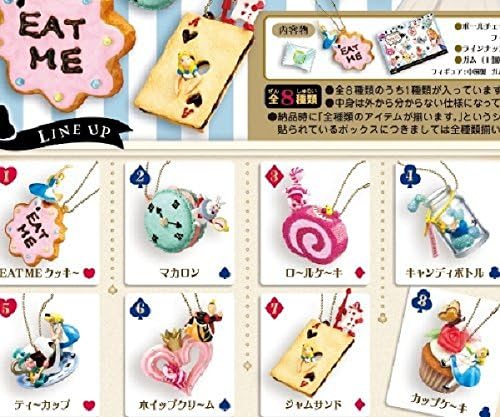 Alice in Wonderland SWEETS mascot DISNEY Candy Re-Ment (all eight Furukonpu set)