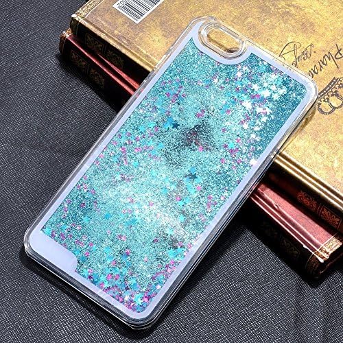 iPhone 6s Case,iPhone 6s 4.7" Case,AnKey Cute Stars Liquid Case - 3D Design Dynamic Flowing Bling Sparkle Floating Glitter Quicksand Transparent Clear Hard Back Case Cover For Apple iPhone 6s 4.7 Inch Screen(Blue)