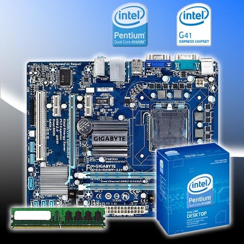 Intel Dual Core E5300 2.6ghz Cpu - Gigabyte Ga-g41mt-s2p - 2gb Ddr3 Pc1333 Motherboard Bundle Bu001d Picture