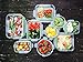 Go Green Glasslock Assorted 3-Piece Round Food Storage Container Set