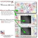 Nintendo DS Lite Kearas Flowers on White WraptorSkinz Skin Kit by TuneTattooz TM