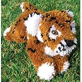 MCG Textiles Huggables Animal Tiger Latch Hook Kit