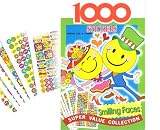 1000 Teacher Award, Recognition or Encouragement Stickers - Smiling Faces Super Value Collection