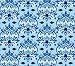 Crib Sheet - Blue Small Damask