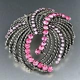 Valentines Day Jewelry Victorian Corsage Flower Brooch Gifts