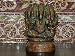 8" Ganesha Ganesh Five Faced Hindu Elephant God of Good Luck Brass Statue