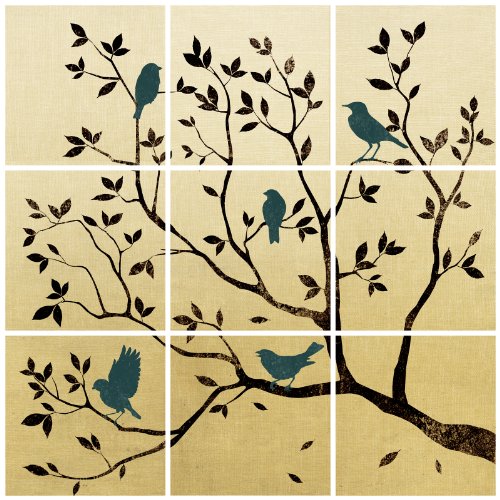 Lot 26 Studio P1695-L Add-Heres Park View Wall Stickers, 11-1/4 by 22-1/2-Inch