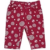 2016年 夏物 アンパンマン 天竺 和柄風 ５分丈 ストレッチパンツ Anpanman エンジ◇80cm