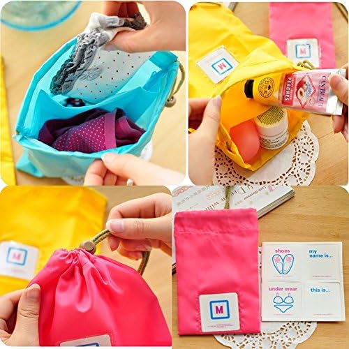 Perfectbaby Colorful Nylon Waterproof Drawstring Multifunctional Dry Bags/storage Bags,10.4*7.2'' Pack 3pcs