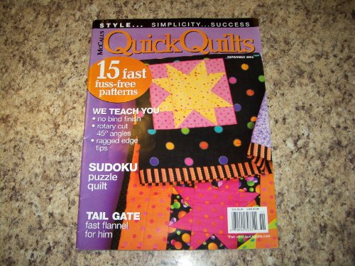 McCALL S QUILTING QUICK QUILTS November 2006 Start To Finish 