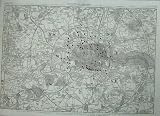 Karte Gebühr-Tore Stangen Charing-Kreuz Palmerston-Plan 1857