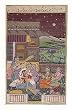 Folkart Miniatures India Paintings Drawings & Water Color on Paper Love Scene 5 x 7.5 inches (miniature0034)
