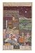 Folkart Miniatures India Paintings Drawings & Water Color on Paper Love Scene 5 x 7.5 inches (miniature0034)