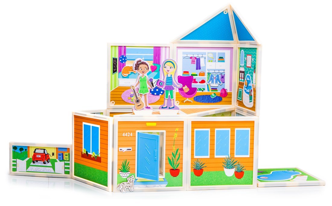 Amazon.com: Build & Imagine Malia's Beach House Building Kit: Toys ...