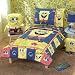 SPONGEBOB SQUAREPANTS 4 PIECE TODDLER BEDDING BED SET QUILTED BEDSPREAD SHEET PILLOW CASE