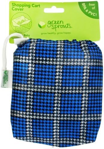 iPlay Green Sprouts BPA Free Shopping Cart Cover Blue Plaid