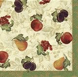 Caspari Set of 2 Pamela's Orchard Set of 20 Paper Cocktail Napkins