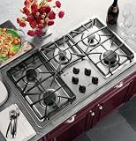 GE Profile : JGP963SEKSS 36 Gas Cooktop – Stainless Steel