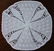Handmade Doily and Centerpiece in Vintage White - Ocean Star Shell Inspired (100% Crocheted By Hand)