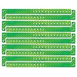 Beistle 60020-NL Plastic Holographic Wristbands - Neon Lime