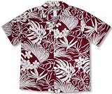 Hawaiian Woodcut Garden Men's Hawaiian Aloha Shirt