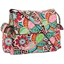 OiOi Pink Floral Diaper Messenger