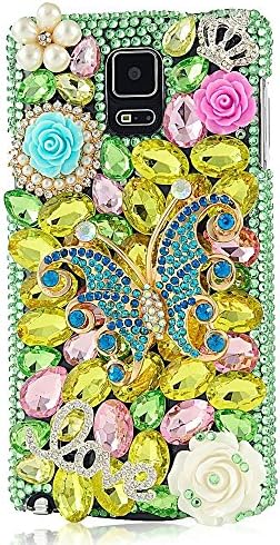EVTECH(TM) for Samsung Galaxy Note Edge N9510 3D Handmade Fashion Crystal Rhinestone Bling Case Cover Hard Case Clear(100% Handcrafted)