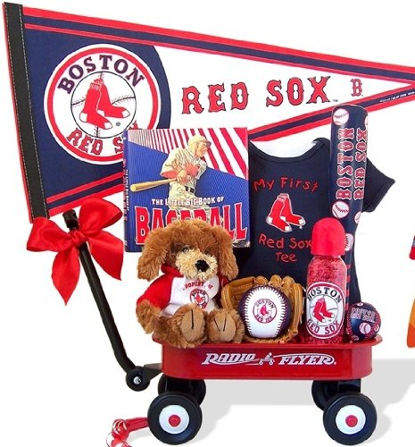 Personalized Boston Red Sox Baseball Radio Flyer Baby Wagon