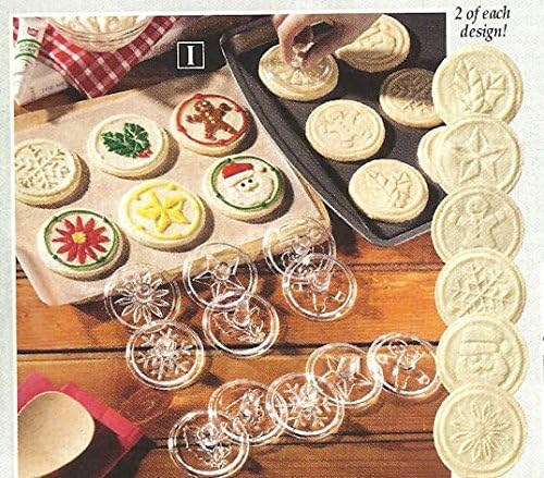 HOLIDAY ACRYLIC COOKIE PRESSES - SET OF 12