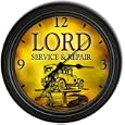 Lord 's Garage Black Cascading Wall Clock