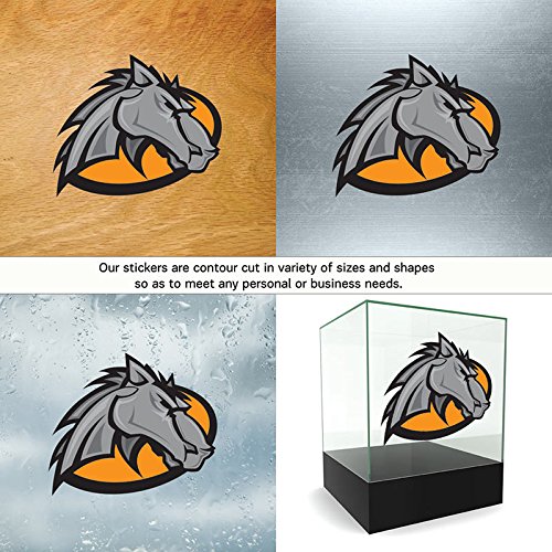 Decoration Vinyl Stickers Angry Horse Decoration vinyl sunset odds-on together (16 X 13,5 Inches) Fully Waterproof Printed vinyl sticker
