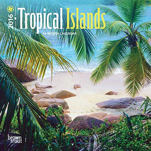 Tropical Islands - 2016 Mini Wall Calendar 7 x 7in