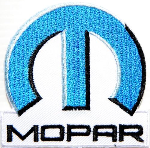 Mopar Parts Chrysler Jeep Dodge Logo Jacket T-shirt Patch Sew Iron on Embroidered Badge Emblem Sign Size 3"width X 3"height By HJR Shop