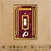 Washington Redskins Art Glass Switch Cover
