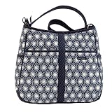 Meridian Navy Suzanne Quilted Handbag by Victorian Heart