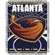 Atlanta Thrashers NHL Triple Woven Jacquard Throw (019 Series) (48x60")"