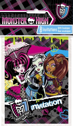 Monster High Invitations, 8ct