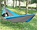 Double Camping Hammock Zealite Travel Lightweight Parachute Portable Hammock for Outdoor Hiking Backyard Blue(300 x 200cm)