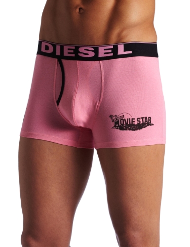 Diesel+Under+And+Sleepwear+-+Men%27s+Darius+Boxer+Trunk%2C+Hot+Pink%2FBlack%2C+Medium