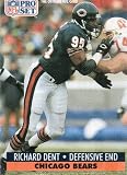 RICHARD DENT, Defensive End, Chicago Bears, Jersey #95, Card No. 103, 1991 ProSet, Official Photo and Stat Card of the NFL, National Football League 1991