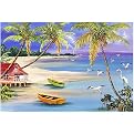 Treasure Cay in the Abacos by Dennis Shattuck - 33x21"