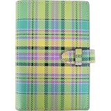 Apple Green Coral Baekgaard Tartan Brights Notebook Genuine Leather