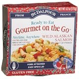St. Dalfour Gourmet On The Go, Ready to Eat  Wild Alaskan Salmon, 6.2-Ounce Tins (Pack of 6)