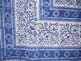 Rajasthan Block Print Tablecloth-60 x 60 Square-Lovely