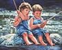 Dimensions PaintWorks/Paint By Number, Fishin' Pals