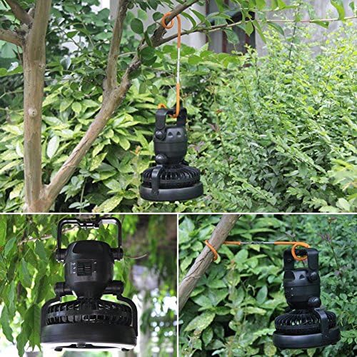 Camping light 2 in 1 18 LED Flexible Tent Camping Light with Ceiling Fan Outdoor Lantern UL solar lights