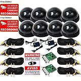 8 Real CCTV CCD Cameras DVR Video Security Record Monitoring System with surveillance DeCal DVK28068DM 1R1