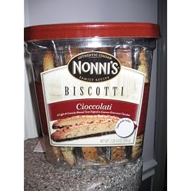 Nonni's Cioccolati Biscotti, Individually Wrapped - Pack of 25